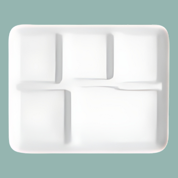 Eco Grade 5 Compartment Meal Tray