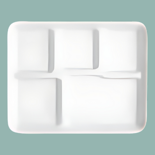 Eco Grade 5 Compartment Meal Tray